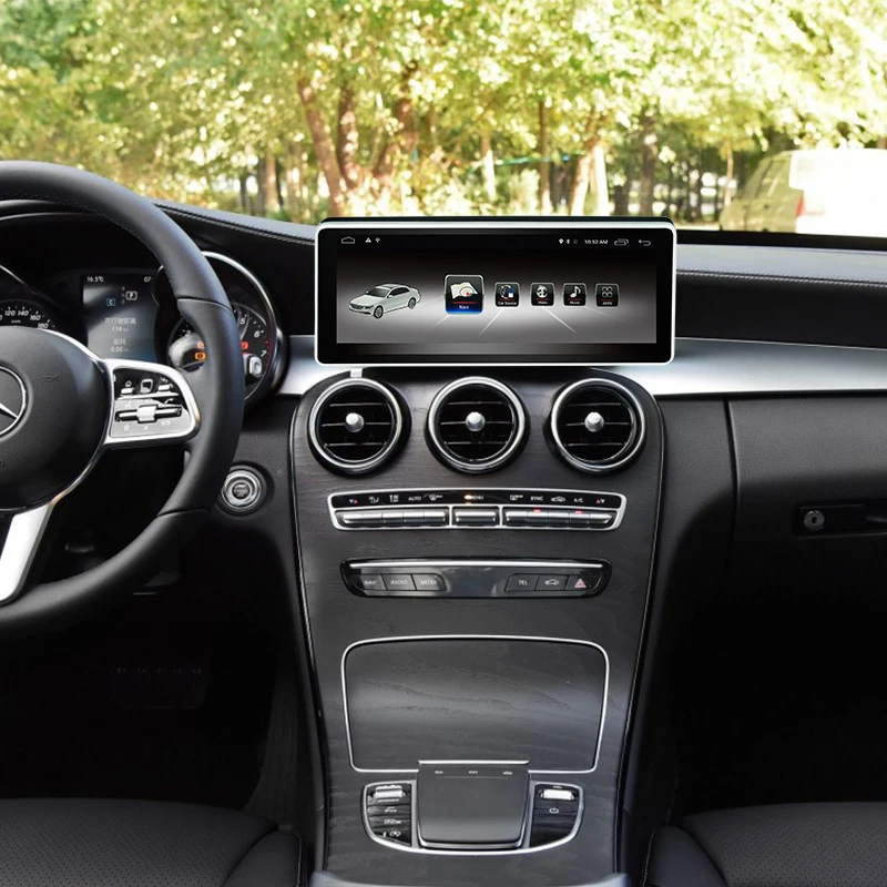 Автомобильный монитор Android 7 1 4G + 64G gps для Mercedes Benz C Class 2015 до 2017 10 25 "экран Авто