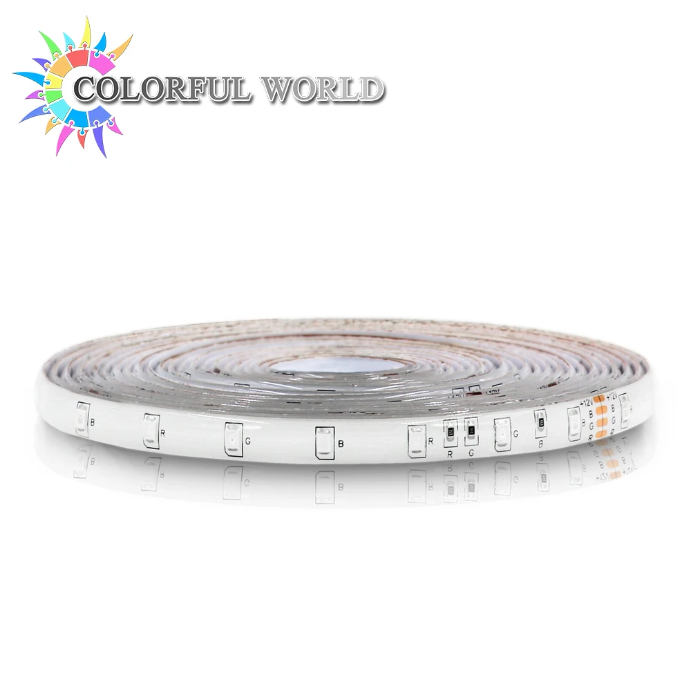 5 м Светодиодные полосы 3528 60 шт./м светодиодные RGB DC12V Гибкие 24key ИК-пульт 12 В 2A
