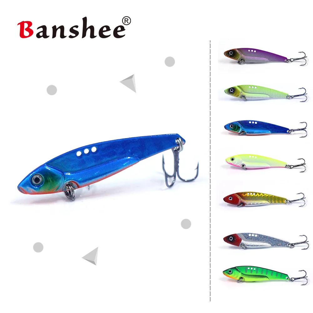 Banshee 53 мм/8 г дракон мини кривошипный Металл VIB вибратор DR02 коллокация происхождения тройные Крючки искусственные жесткие приманки, рыбалка