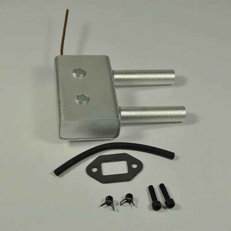 Радиоуправляемый самолет с газовым двигателем модель DLE35RA глушитель выхлопная