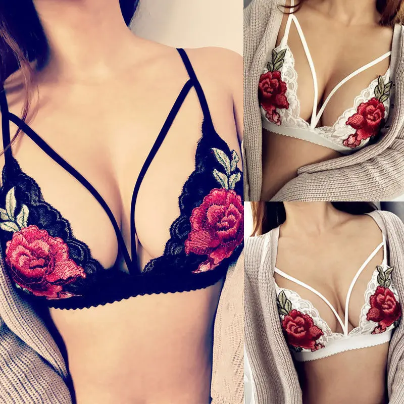 Женский кружевной бюстгальтер бралетт ITFABS пикантный укороченный топ мягкий