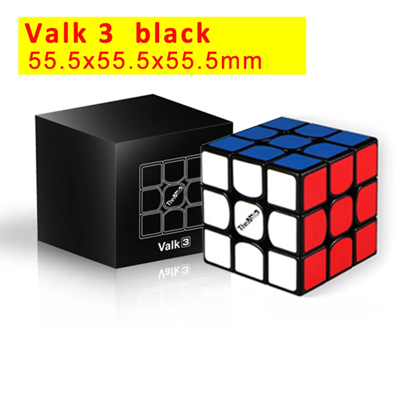 valk 3 black Настоящий Oyuncak Valk 3 power M куб 3x3 мини размер скорость Qiyi соревнования Кубики Игрушки Wca головоломка магические магниты Cubo - Цвет: valk 3 black