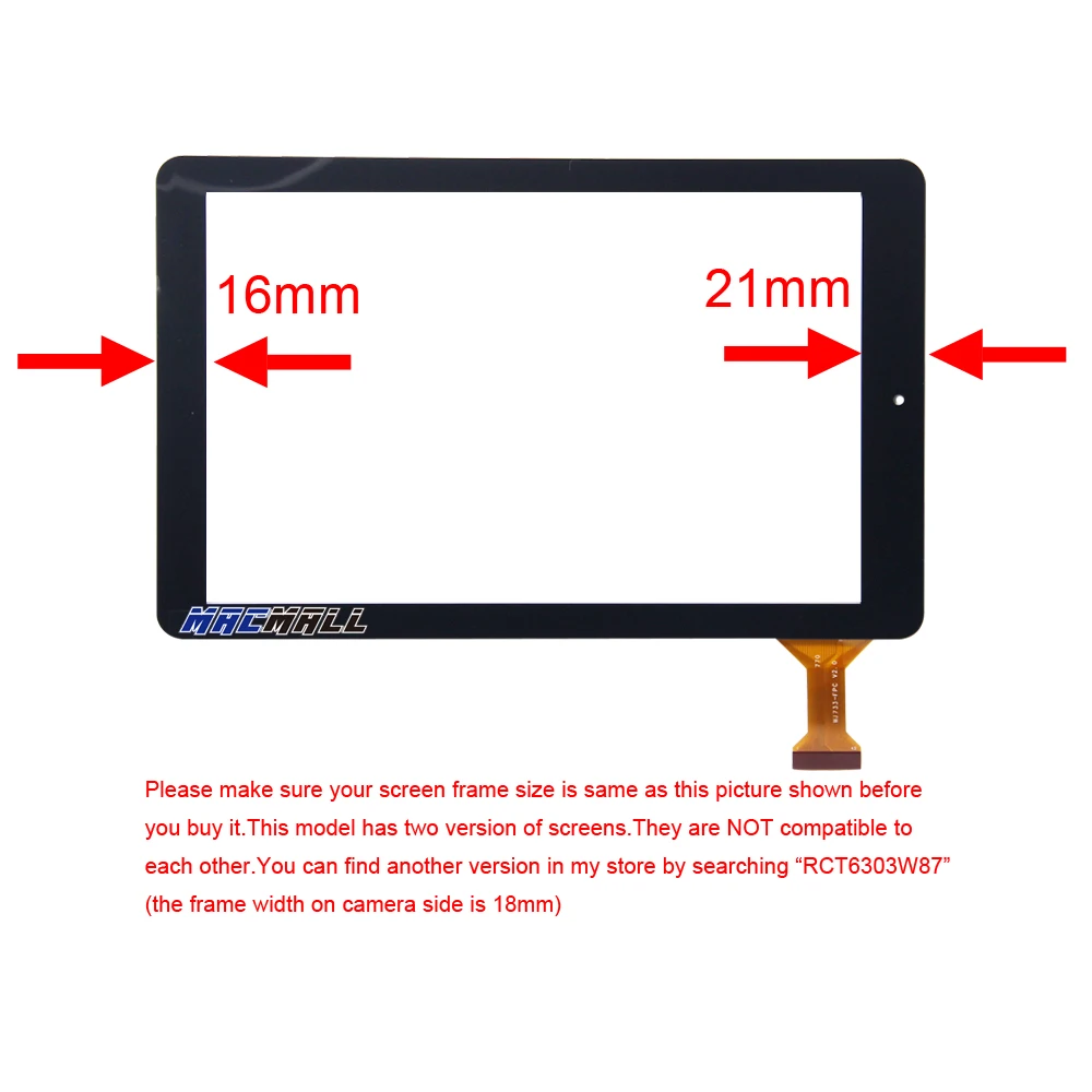Новинка для RCA 10 Viking Pro RCT6303W87 DK 21 мм 18 сменный сенсорный экран дигитайзер стекло