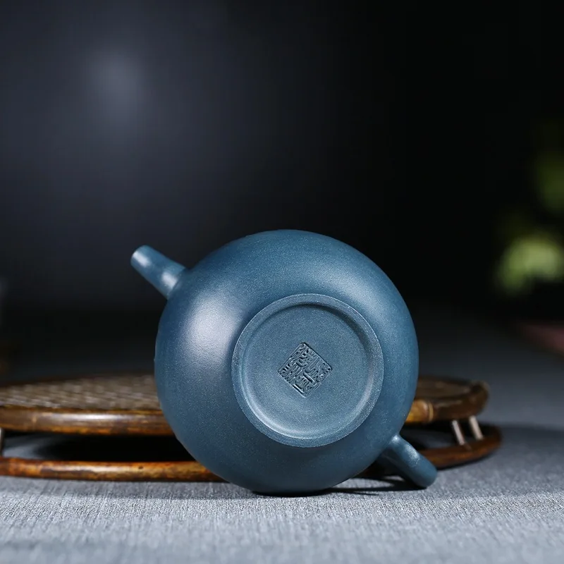 Yixing famous pure manual recommended undressed ore azure mud yipin qing lotus gift teapot kung fu tea wholesale | Дом и сад