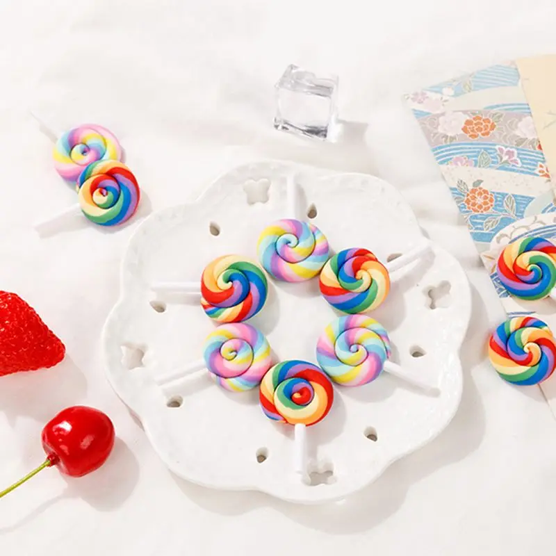 10 шт. Мини Радуга Леденец красочный Крем Сахар для студийной фотосъемки реквизит