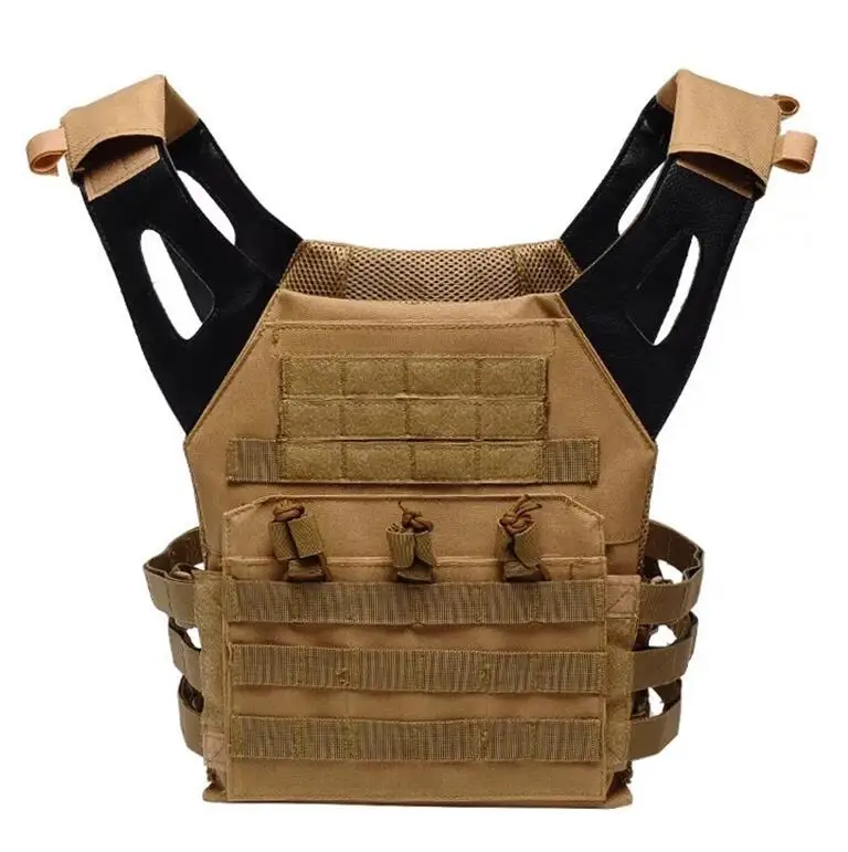 Khaki Мужские солдатские военные тактические жилеты специальные Ops MOLLE армейская жилетка Быстрый ход страйкбол пейнтбол камуфляж жилет - Цвет: Khaki
