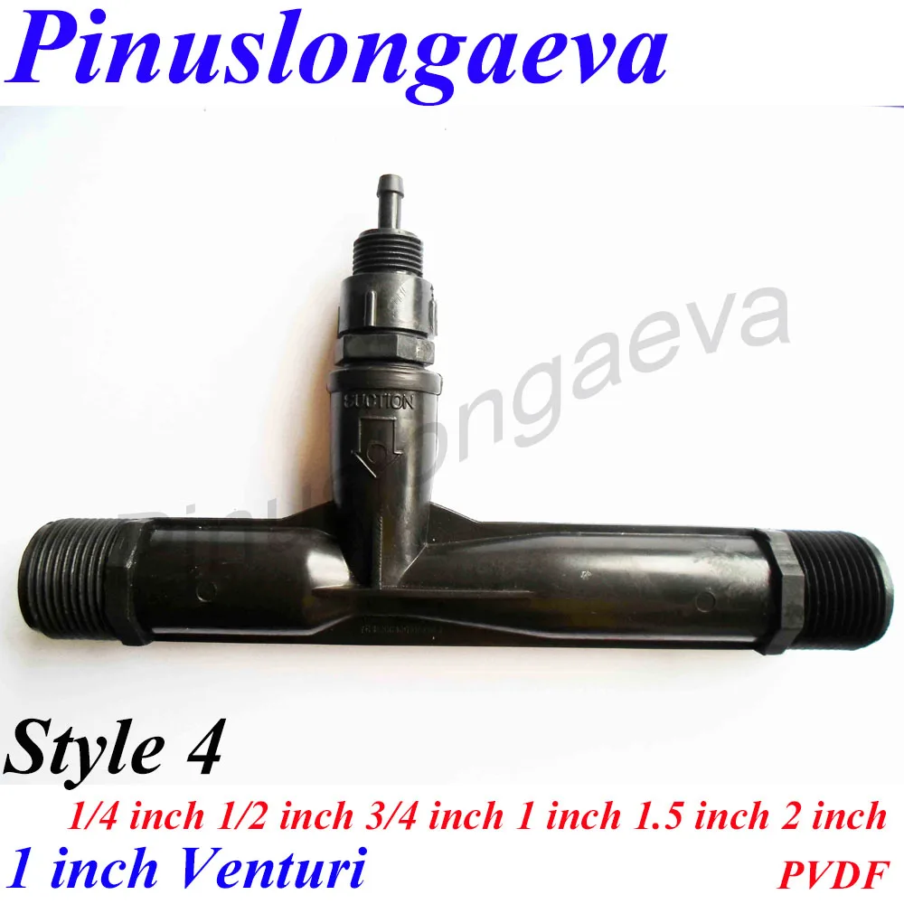 Style 4 Pinuslongaeva PVDF(Фтор пластик) эжектор для воды бассейна озона Вентури аэратор воды озона эжектор для очистки воды - Цвет: Style 4