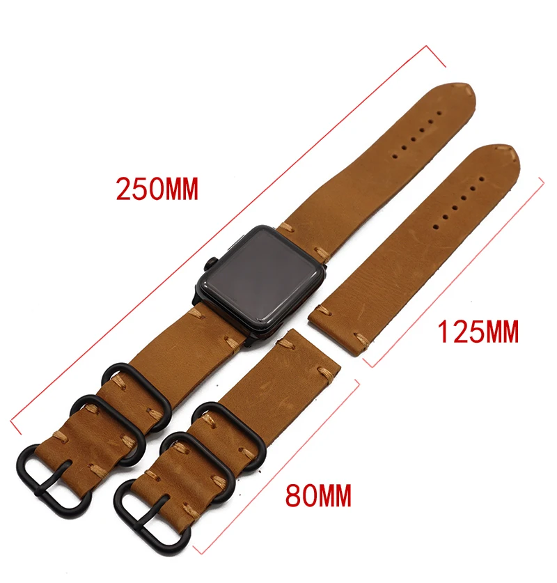 Дизайн, высококачественный ремешок из натуральной кожи для Apple iWatch, 42 мм, 44 мм, ремешок на запястье для Apple Watch, серия 5, 4, 3, 2, 1