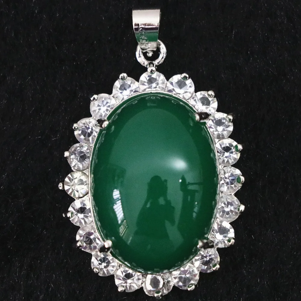 Горячий зеленый красный фиолетовый джаспер кристалл 26x32 мм овальный кулон