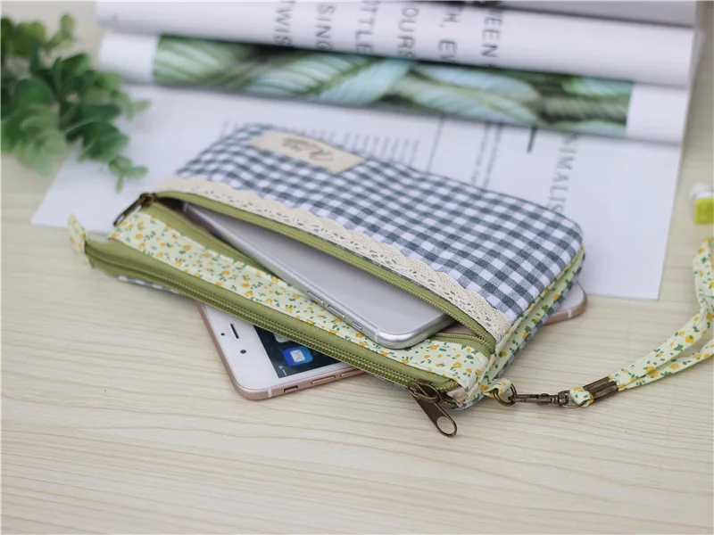 Хлопковый клетчатый принт, женские мини клатчи на день, Дамская маленькая сумочка для телефона, сумка женская Bolso mujer bolsas feminina для девочек