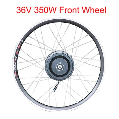 36V350W 36 в 48 в 250 Вт 350 Вт 500 Вт Ebike комплект для переоборудования электрического велосипеда моторное колесо 2" 26" 700C бесщеточная ступица для электровелосипеда переднее колесо - Цвет: 36V350W