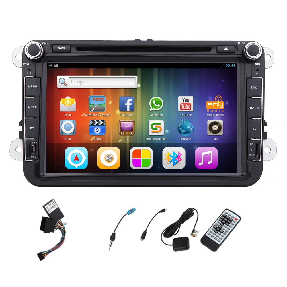 Android 5 1 стерео EQ Зеркало Link суб сенсорный экран с USB OBD2 CanBus RDS Авто Логотип DVD Радио