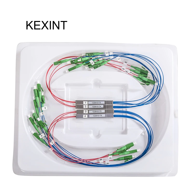 KEXINT Fiber Optic PLC Splitter 1*4mini module splitter equipment LC/APC/Single model 0.9mm1*4 1.5M/ 5Pieces | Мобильные телефоны и