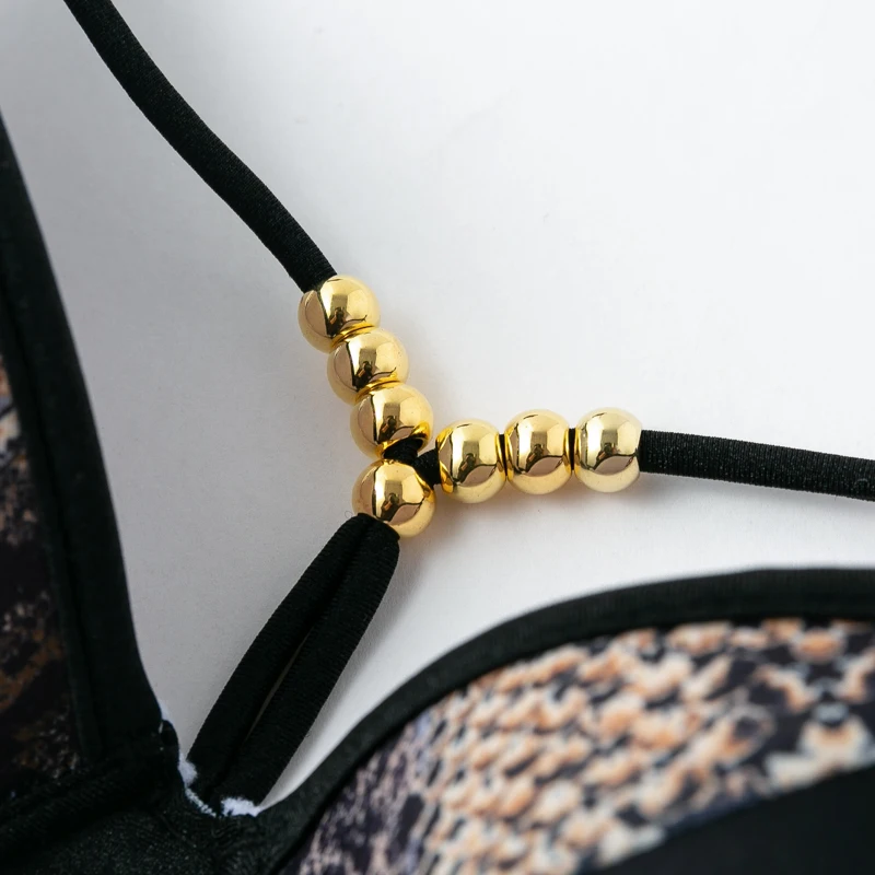 Bikinx, змеиная кожа, сексуальное бикини, новинка, пуш-ап, купальник для женщин, плюс размер, купальник, летний, купальный костюм, треугольный, два предмета, костюм XL