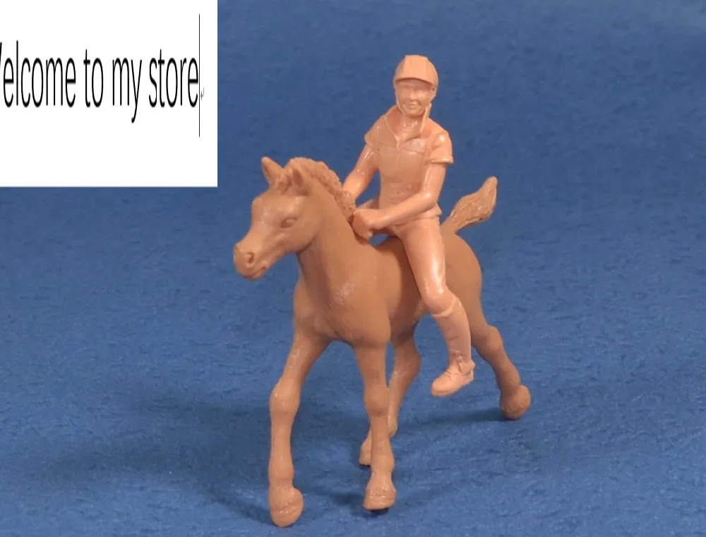 Без рисунка искусственная лошадь и гонщик|pvc figure|doll figureshorse figure |