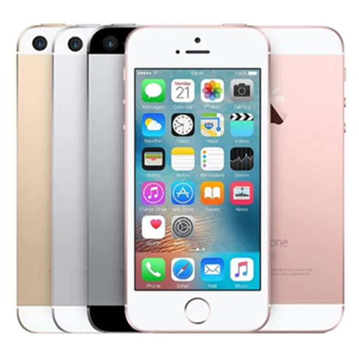 Разблокированный Apple iPhone SE 4 аппарат не привязан к оператору сотовой связи iOS мобильного телефона 4," 12.0MP чип двухъядерный за счет сканера отпечатков пальцев 16/32/64/128 ГБ Встроенная память смартфона