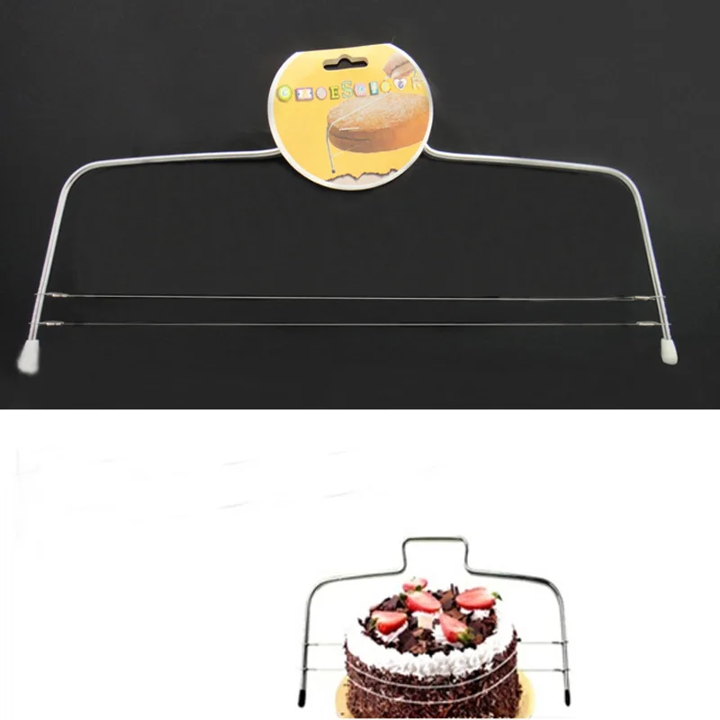 Новый двухстрочный регулируемый металлический инструмент для вырезания тортов