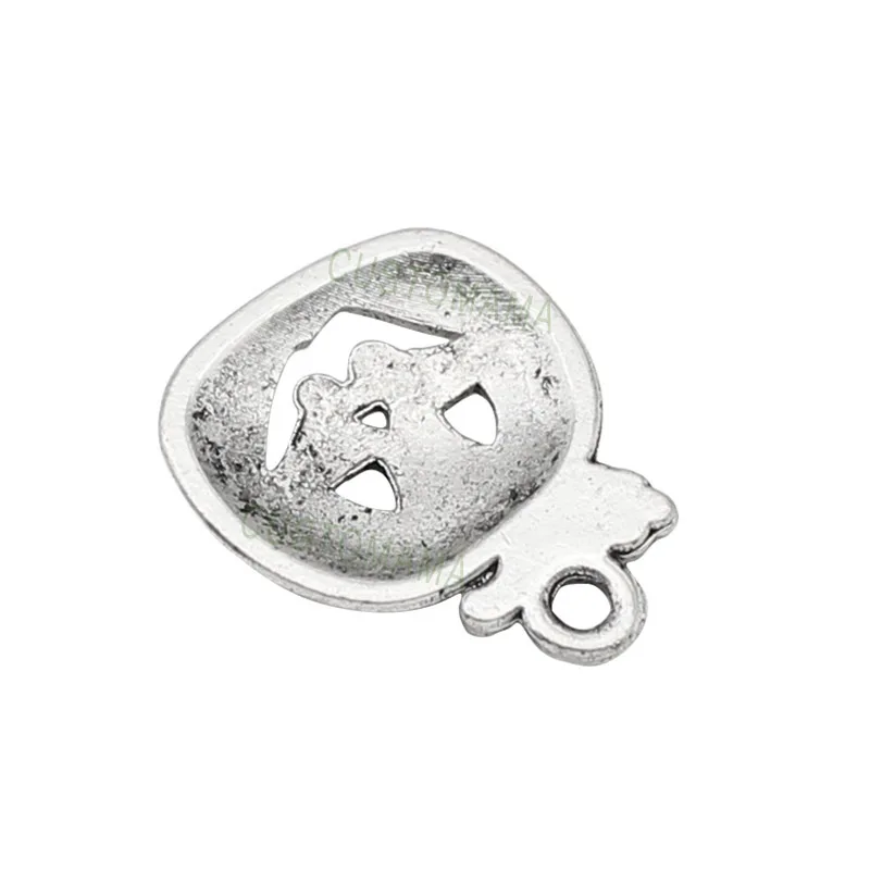 

70pcs-Antique Silver Halloween Pumpkin Charms Pendant 18x16mm