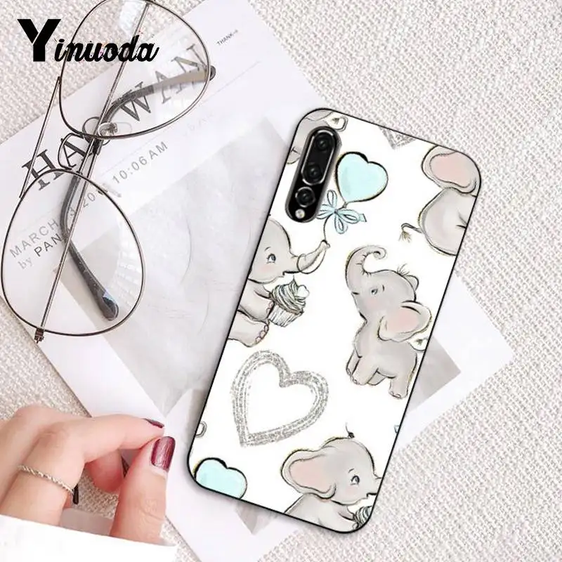 Yinuoda Новый супер милый чехол для телефона с изображением маленького слона Huawei P9 P10