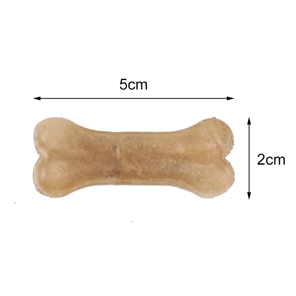 Pet Dog Toy Supplies Chews Toys Leather Cowhide Bone Molar Teeth Clean Stick Food Treats Dogs Bones for Puppy Accessories
