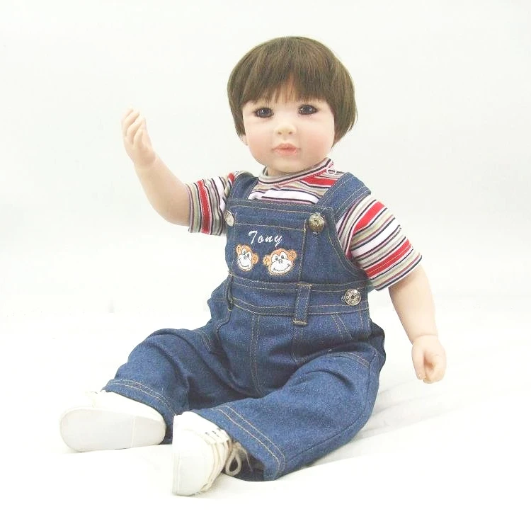 50cm Silicone Vinyl Reborn Baby Doll Toys Lifelike Toddler Boy Babies Child Birthday Gift Girl Play House Toy | Игрушки и хобби