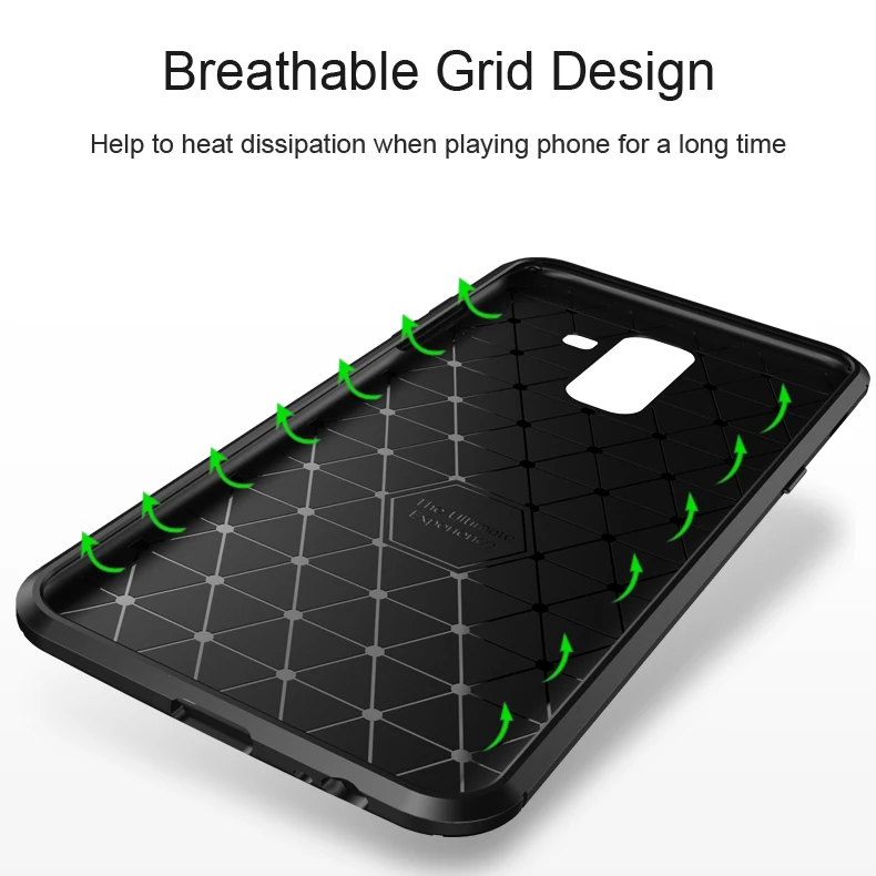 Luxury Carbon Fiber Phone Case for SAMSUNG Galaxy J2 J3 J4 Plus Core J6 Prime J7 J8 Shockproof Soft Silicone TPU Cover Slim |