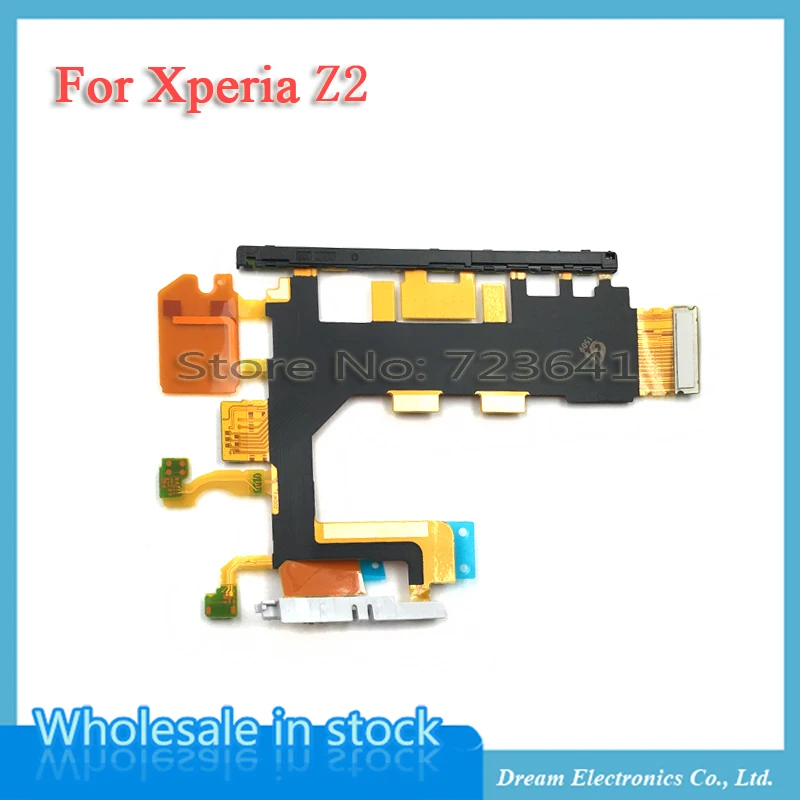 MXHOBIC 5 шт./лот кнопка регулировки громкости и гибкий микрофон для Sony Xperia Z2 D6503 D6502
