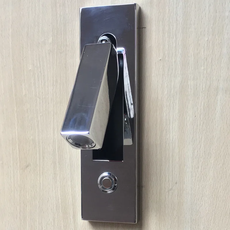 Topoch металлический настенный светильник 2-Pack 3W светодиодный хром отделка головы Вертлюги 90 градусов. Вправо/влево/вперед AC100-240V DC12V для комнаты RV лодки