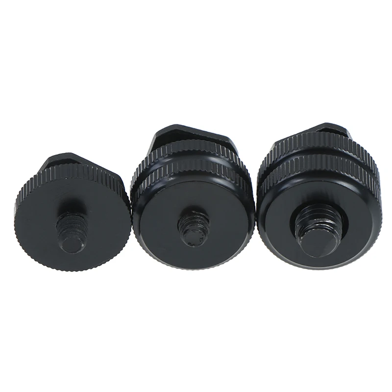 1Pc 1/4&quot 3/8&quot inch tripod mount screw with double layer to flash hot shoe adapter | Электроника