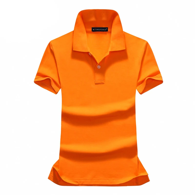 Рубашка поло с коротким рукавом хлопковая однотонная отворотом для лета