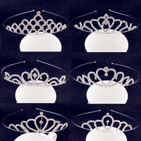 princess floral crown headband wedding hair jewelry diadem head piece bridal hair ornaments girls tiara prom bride headpieces