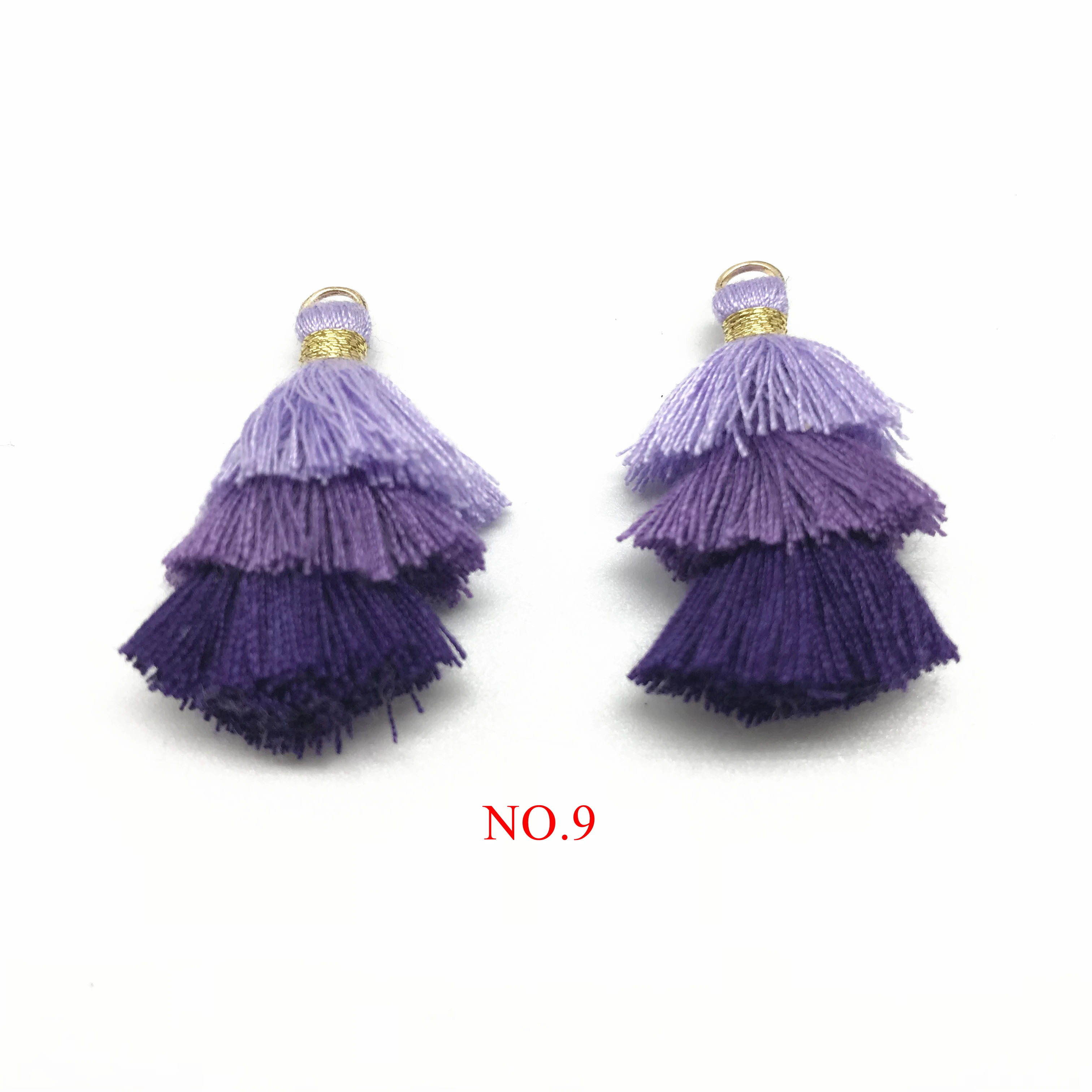 2 шт Bohochic Boho 3 слоя хлопок Красочные кисточки для изготовления ювелирных изделий Diy ювелирных изделий Аксессуары