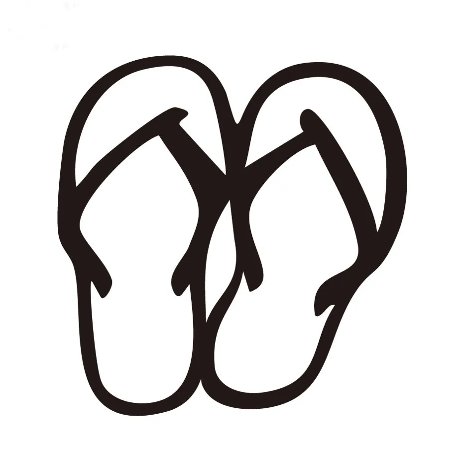 Шлепанцы стикеры на стену-океан пляжная Летняя обувь гостиная спальня наклейки