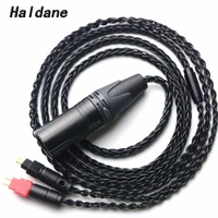 free shipping haldane 8 cores 4 pin xlr male balanced headphone upgrade cable for hd600 hd650 hd525 hd545 hd565 hd580