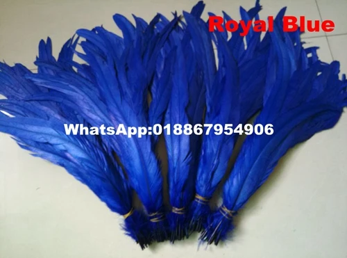 35-40 см/14-16 дюймов коричневый петух хвост featherFor костюм и маска Coque ПЕТУХ хвост перья 500 шт - Цвет: royal blue