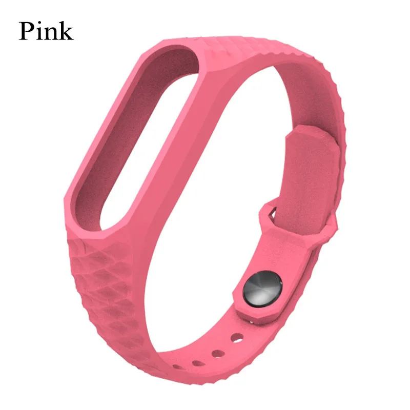 Pink Новинка Mjobs Miband 2 ремешок силиконовый Xiaomi Smartband 2 браслеты креативные удобные Сменные Ремни Аксессуары band 2 Чехлы - Цвет: Pink