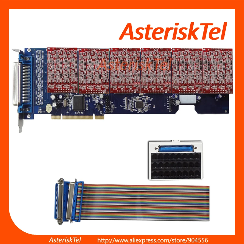 TDM2400P с 24 FXO портов карты аналоговые карта Asterisk digium sangoma Freepbx|card card|sangoma cardport card |