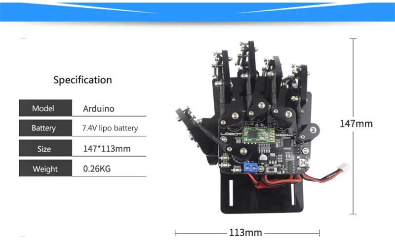 Открытый источник для Arduino UN0 соматосенсорные носимые встроенный в 4,0 bluetooth модуль перчатки робота Комплект для RC робот автомобиль