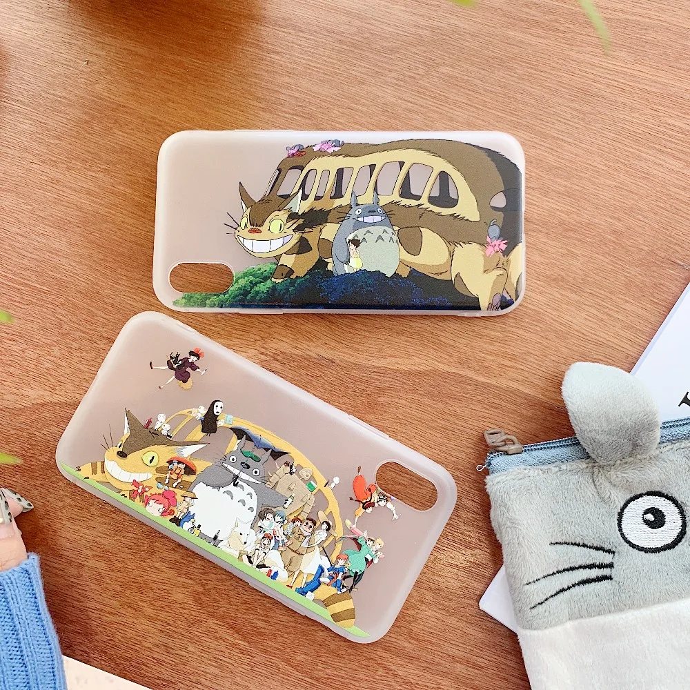 Luxury Transparent Totoro Tpu Case Cover For iPhone X XS MAX Silicone Soft Back 6 6S 7 8 Plus XR Phone Cases |