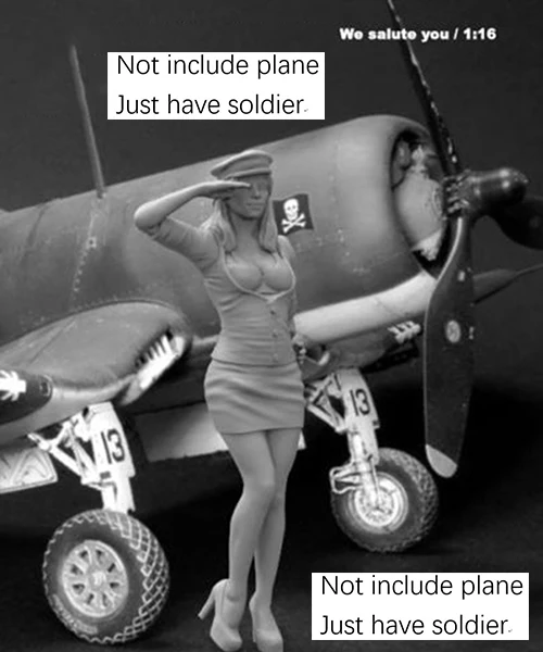 1/16 120mm Pinup Girl We Salute You toy Resin Model Miniature Kit unassembly Unpainted | Игрушки и хобби