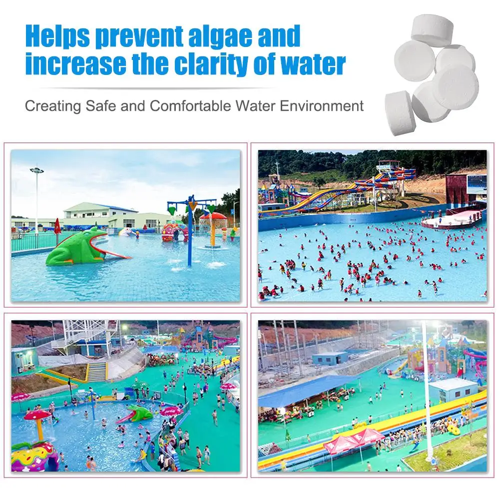 5Pcs/lot Pool Cleaning Effervescent Chlorine Tablets Cage Disinfectant Swimming Clarifier disinfection tablets Clean supply | Спорт и