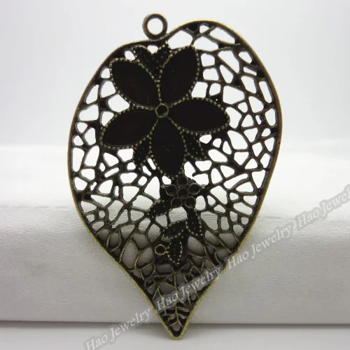 12 шт винтажная подвеска в виде листа античные бронзовые браслеты ожерелье сделай