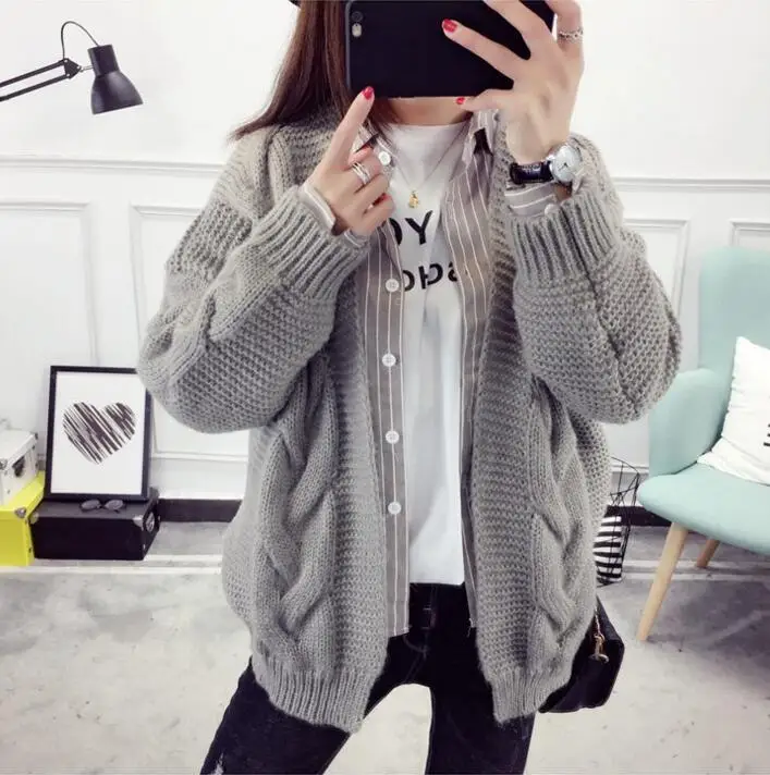 Женский винтажный свитер Белый Повседневный 2019 |