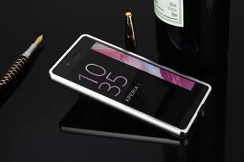Зеркальный чехол для sony Z1 Z2 Z3 Z3 Z5 Компактный алюминиевый бампер чехол для sony Xperia Z3mini Z5+ компактный металлический каркас чехлы для телефонов