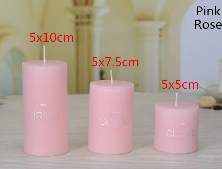 5x5cm Бездымные Классические Свечи, романтические свечи на день рождения, свадьбу, свечи для ароматерапии, ароматические свечи, доступны 8 цветов - Цвет: 5x5cm