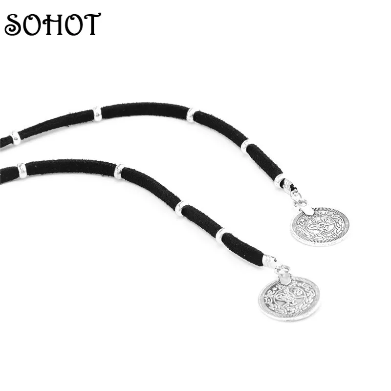 SOHOT кисточкой кулон новый Шарм Длинный бархат веревка многослойное ожерелье