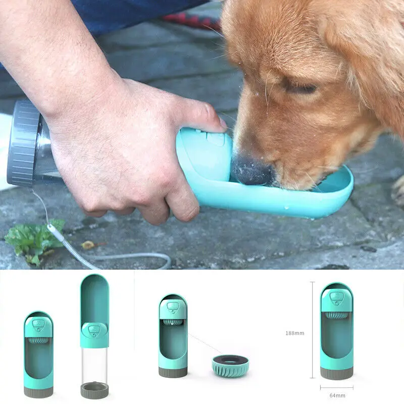 Новая чашка щенок собака кот Pet бутылка питьевой воды для путешествий на открытом