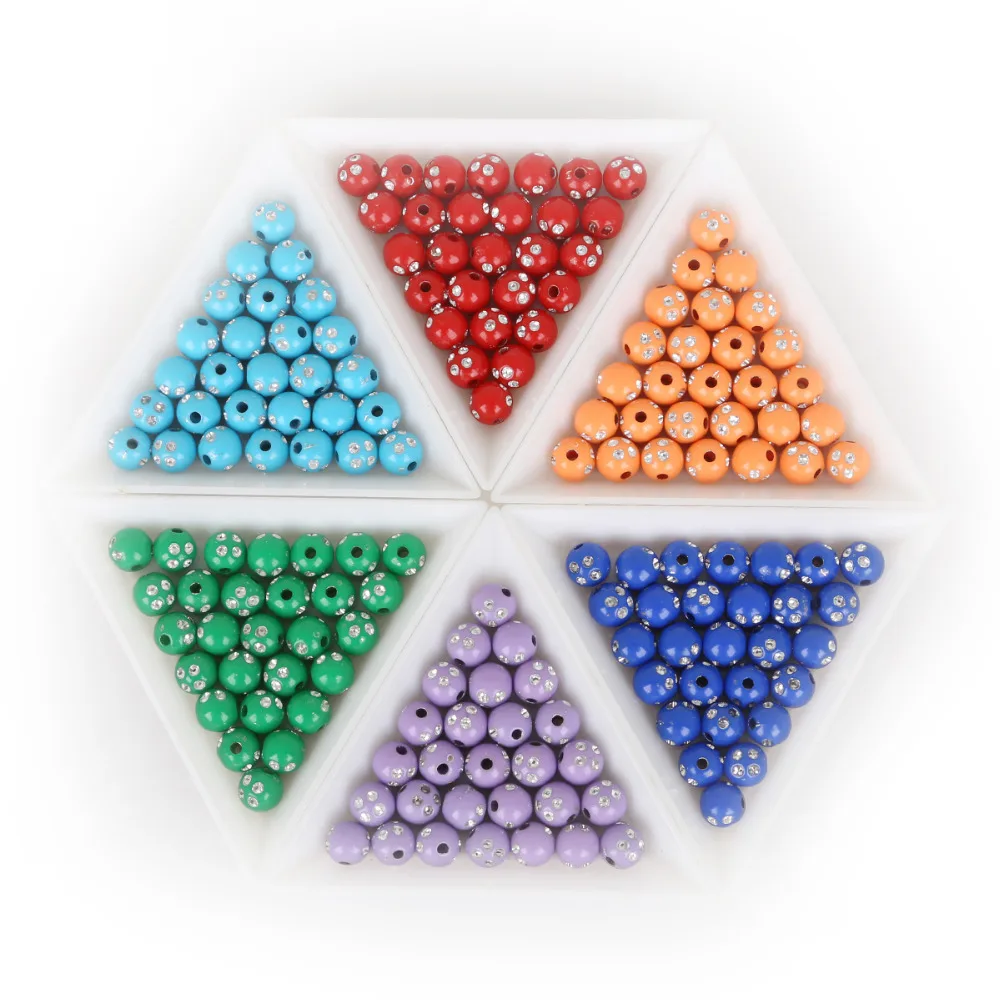 HOT Sale 8mm 100pcs/lot Shiny Acrylic Beads For Jewelry Making DIY Bracelet Necklace | Украшения и аксессуары