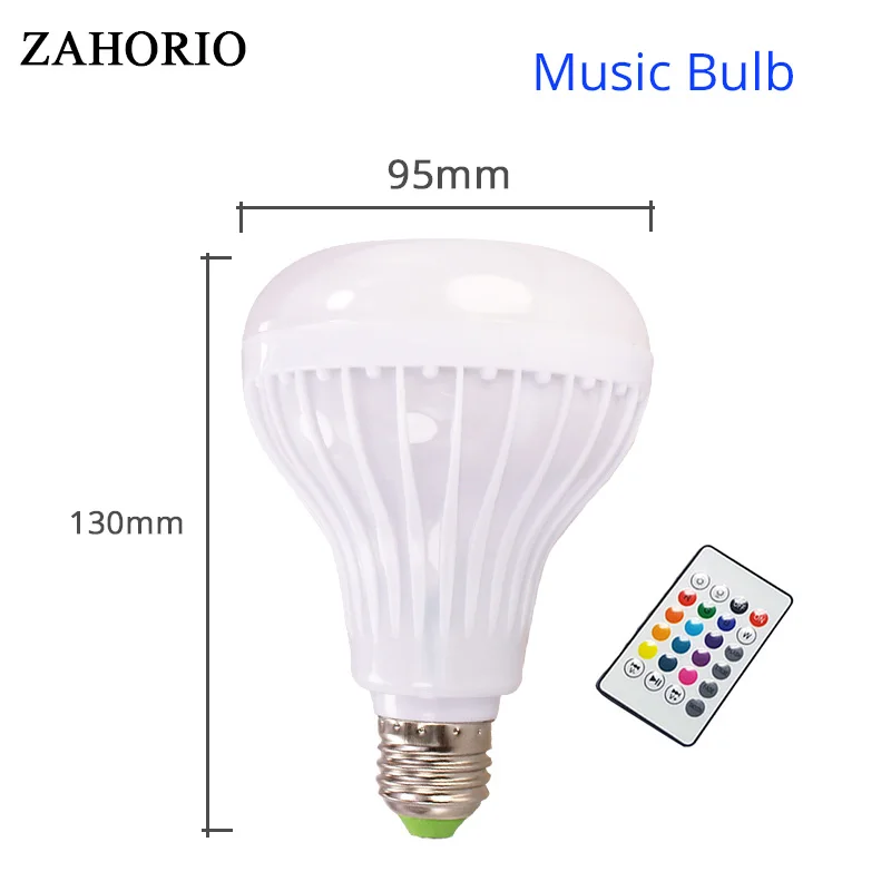 Смарт E27 RGB Bluetooth Динамик светодиодный лампы светильник 12 Вт работы в режиме