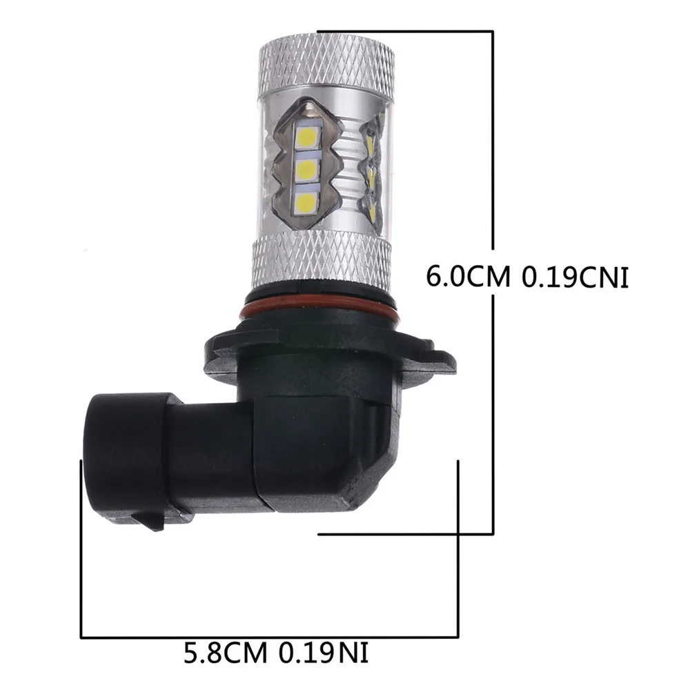 Новый 12 в 1 пара 80 Вт 3030 16SMD белый 9006 HB4 высокомощный светодиодный светильник для